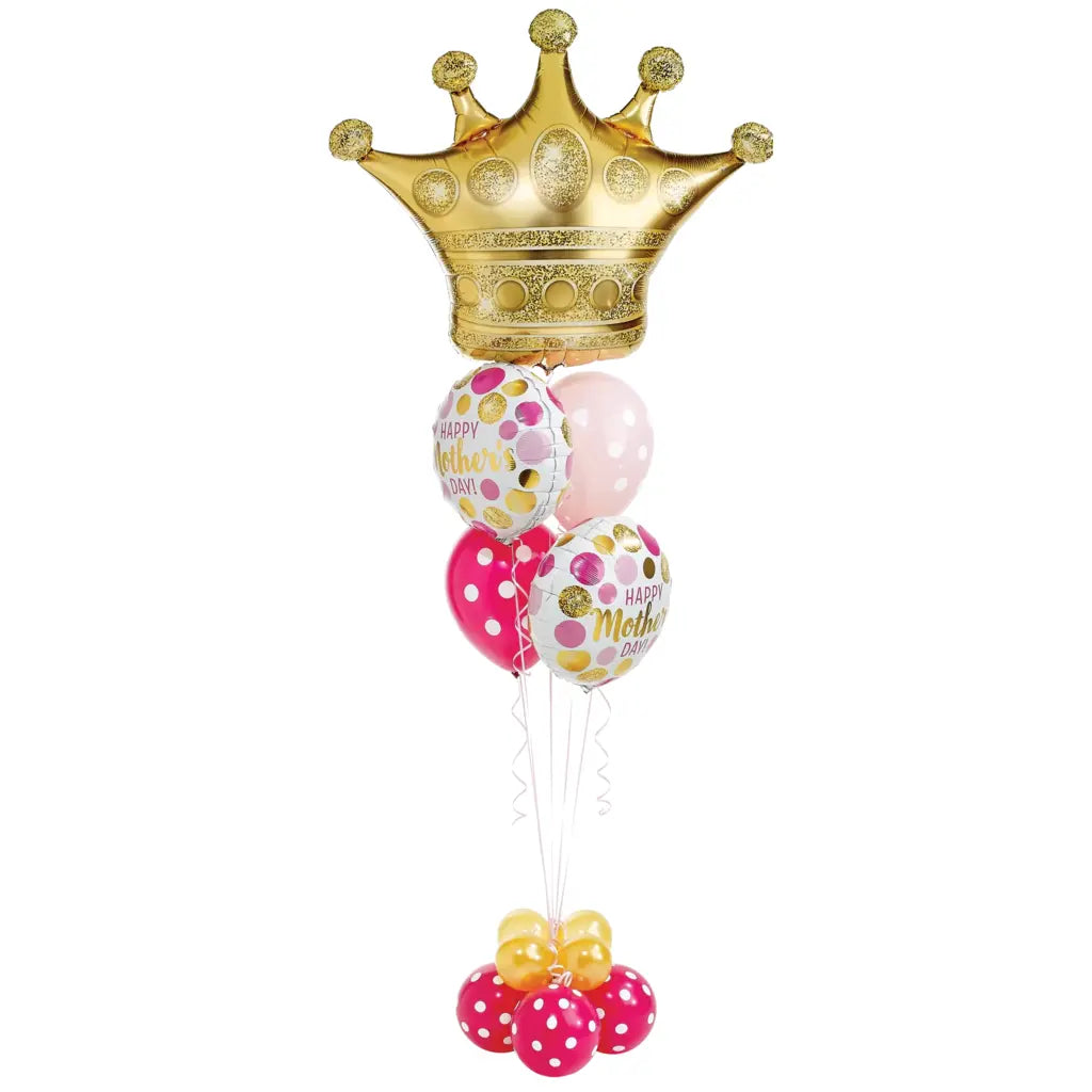 Ballonboeket Mother's Day Pink & Gold Premium