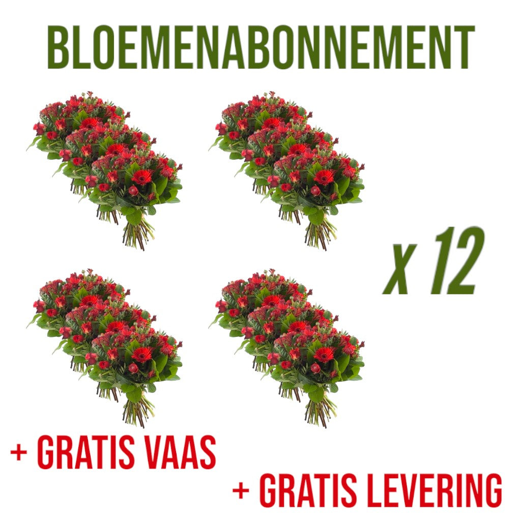 12x Bloemenabonnement