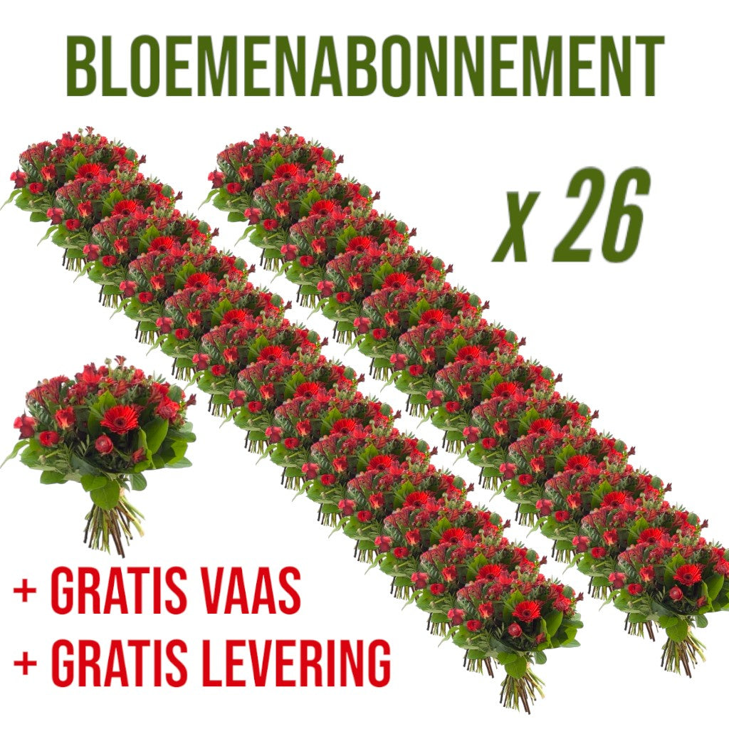 26x Bloemenabonnement